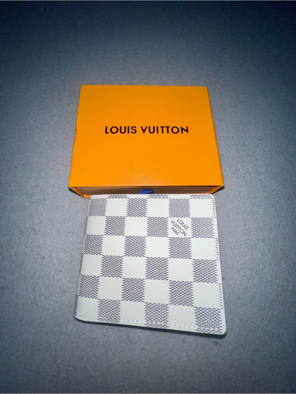 Louis Vuitton Damier Azur Multiple Bifold Wallet W/ Box & Dust Bag